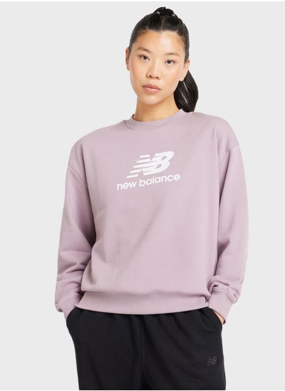 Buy Essential French Terry Logo Sweatshirt in UAE