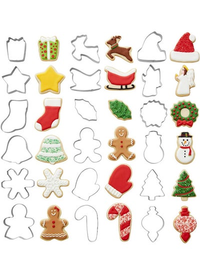 Buy Wilton Holiday Metal Cookie Cutters 18-Pieces in UAE