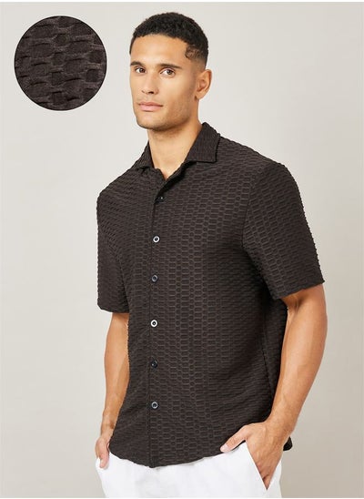 Buy Premium Texture Knit Relaxed Shirt in Saudi Arabia