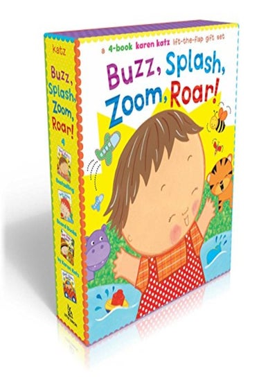 اشتري Buzz, Splash, Zoom, Roar!: 4-Book Karen Katz Lift-The-Flap Gift Set: Buzz, Buzz, Baby!; Splish, Spla في الامارات