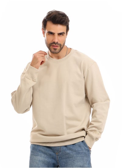 Buy Solid Round Neck Hoodie in Egypt