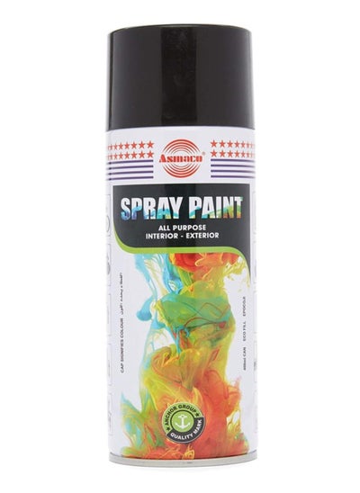 Buy Asmaco Spray Paint Black 400ml in UAE