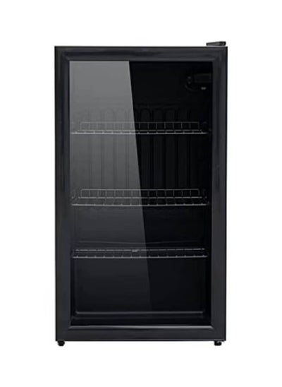 اشتري 90L Glass Door Display Refrigerator JSSW-95 Black في السعودية