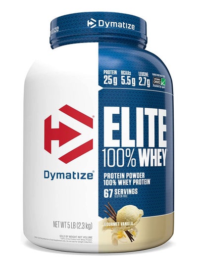 Buy Dymatize Elite 100% Whey Protein Powder Vanilla 5lb in UAE