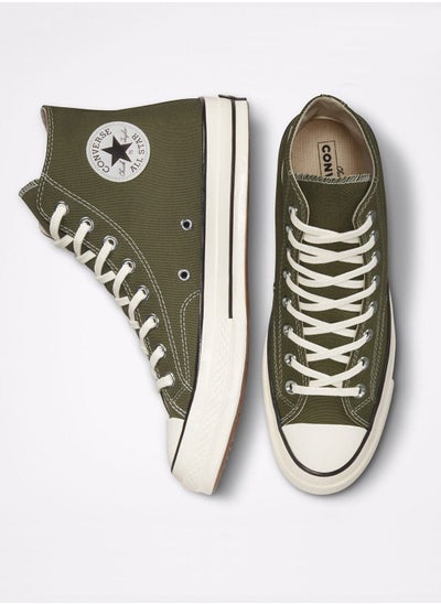 Buy 1970s Chuck Classic High Top All Star Sneaker Olive Green in Saudi Arabia