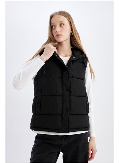 Buy Woman Regular Fit Hooded Vest in Egypt