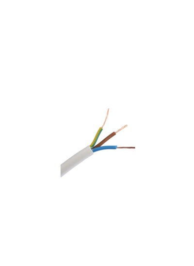 Buy RR 1.5mm X 3Core Flexible Cable 100 Yard - White in UAE