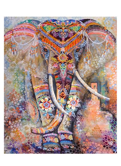 Buy 5d Diamond Painting Kits for Adults Diy Art Kids Beginners Full Round Drill Dots Paintings Home Wall Decor and Gift (Colored Elephant 11.8 X 15.7 Inch) in UAE