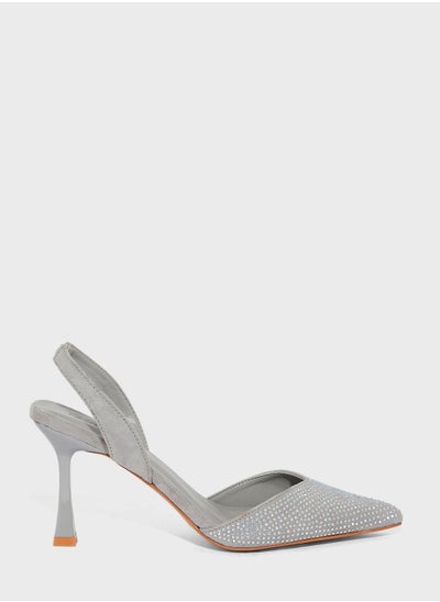 Buy Diamante Slingback Pointed Pump in Saudi Arabia