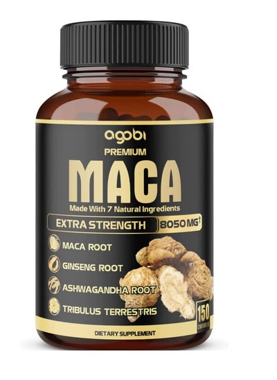 Buy agobi 7in1 Premium Maca Root 150 Capsules in UAE