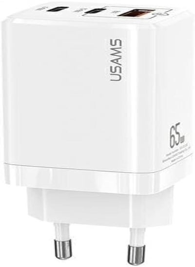 Buy USAMS US-CC110 GaN Mini Fast Charger EU -White in Egypt