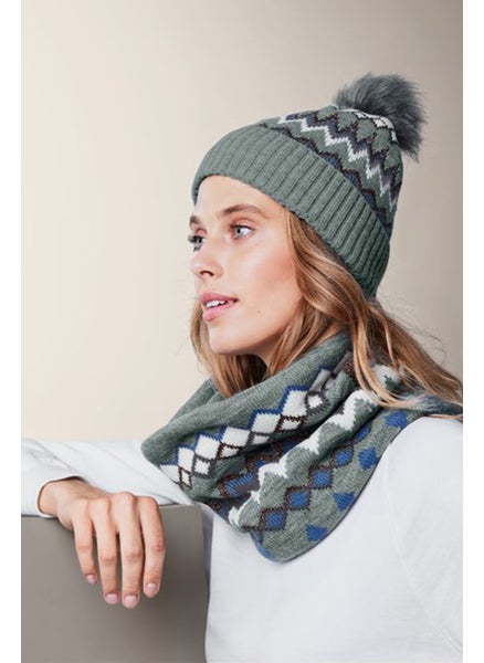 اشتري Women Textured Beanie, Grey Combo في الامارات