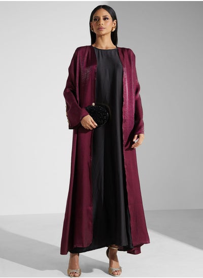 اشتري Embellished Detail Abaya With Sheila في الامارات