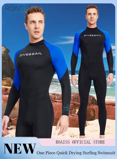 Buy Men's One Piece Diving Suit Lightweight And Quick Drying Long Sleeved Pants And Sun Protection Clothing in UAE