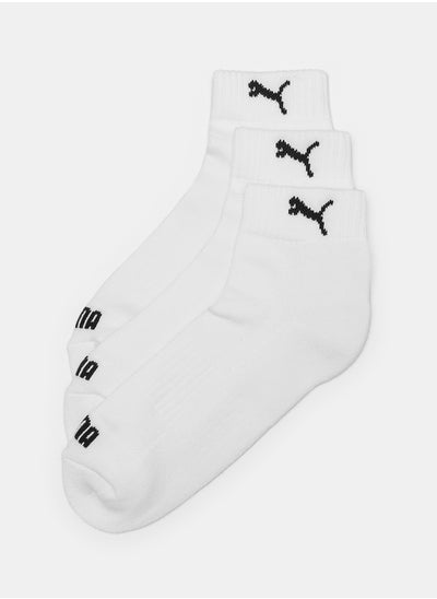 Buy Cushioned Quarter Socks 3-Piece in Egypt