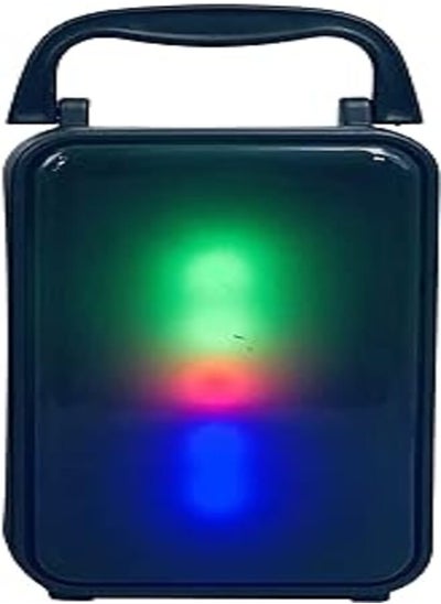 اشتري Speaker 1320 Super Bass Bluetooth Portable Wireless 5W RGB Light Reader MP3 card TF/USB - (Black) في مصر