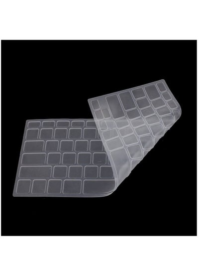 اشتري NTECH US Layout White Clear Keyboard Cover for MacBook Air/Pro/Retina 13/15/17 2015 or Older Version في الامارات