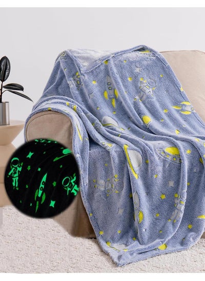 اشتري Glow in The Dark Blanket Personalized Blanket For Kids,50x60inch Throw Blankets Super Cozy Plush Soft Fleece Blanket for Girls Boys Birthday Gifts في السعودية