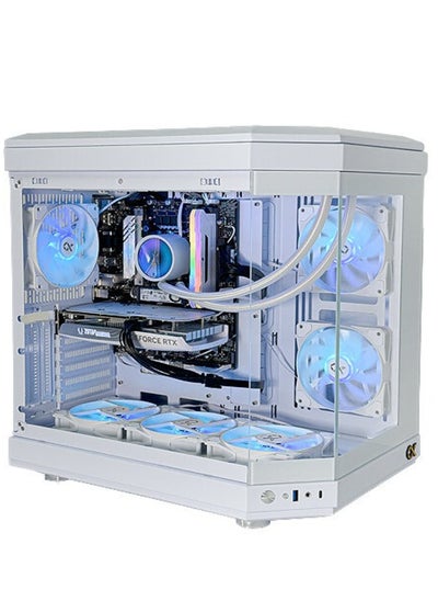 Buy Cubi Arctic Gaming PC - Intel Core i9-14900K Processor, 24 Cores & 32 Threads, DDR5 64GB (2*32) Ram, 1TB NVMe M.2 SSD + 1TB 2.5" SSD, Nvidia GeForce RTX 4070 OC Edition 12GB GDDR6X Graphics Card, 3 Fan AIO Liquid Cooler, 750W 80 Plus Power Supply, Windows11Pro|Wi-Fi in UAE