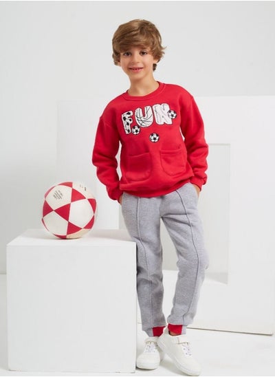 Buy Boys Printed Cotton Set Pants and T-shirt in Egypt