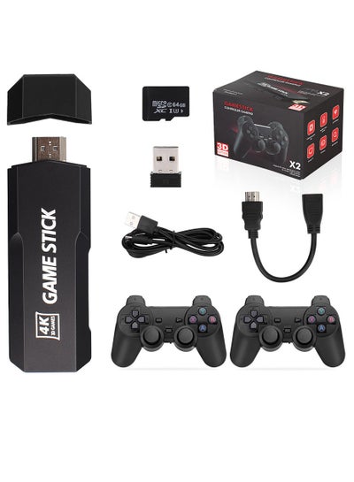 Buy Portable Video Game Console GD10 Plus, Wireless Controllers, 4K HD TV Retro Game Console, 50 Emulators, 58000+ Games For PS1/N64/DC in Saudi Arabia
