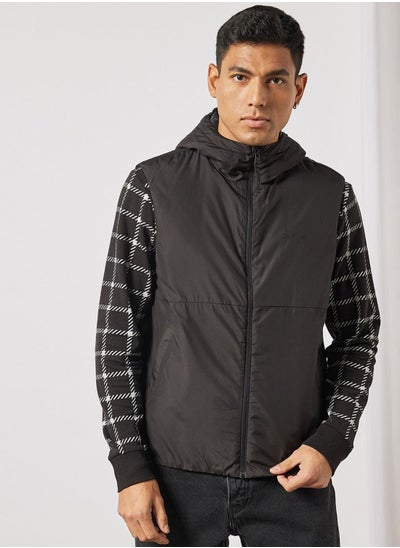 Buy Hooded Zip-up Vest in UAE