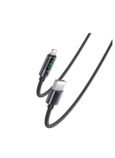 Buy CA122L 1.2Meter 12W LED Indicator Nylon braided USB To Lightning Fast Charge Data Cable in Egypt