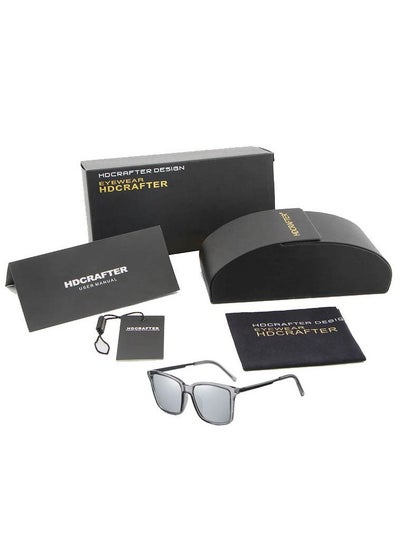 اشتري UV Protection Sunglasses For Men Fashion Polarized Glasses For Driving Fishing-Grey في الامارات