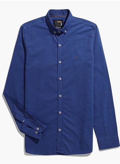 Buy Men’s Shirt Casual - Blue in Egypt