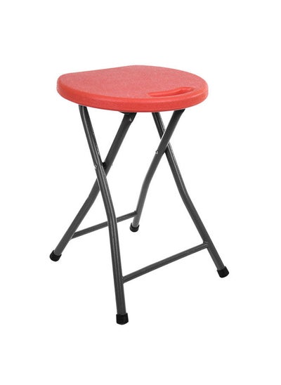 Buy Round Plastic Foldable Stool Metal Frame in Egypt