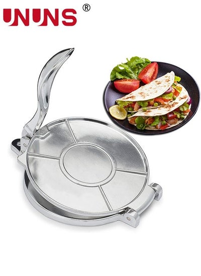 Buy Tortilla Press,6.3 Inch Cast Iron Tortilla Press,Aluminium Tortilla Maker,Rotis Press,Dough Press,Tool For Any Recipe in Saudi Arabia