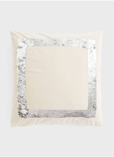 اشتري Reversible Sequin-Motif Cushion Cover 50X50 في السعودية