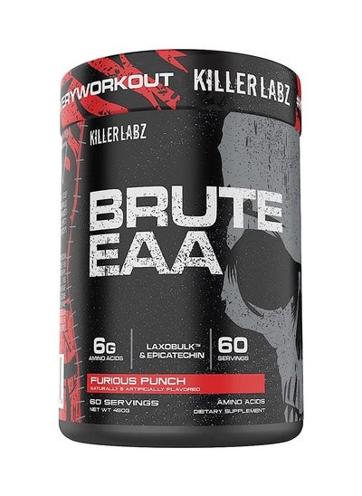 اشتري KILLER LABZ Brute EAA | 6 جرام من الأحماض الأمينية | Laxobulk & Epicatechin | 60 وجبة (Furious Punch) في الامارات