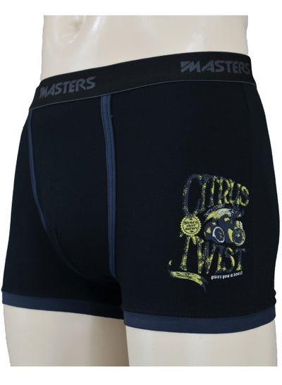 اشتري Masters Underwear For Men Hipster Cotton Stretch-Black في مصر