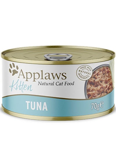 Buy Applaws Tuna Wet Kitten Food 70g Tin pack of 24 in UAE