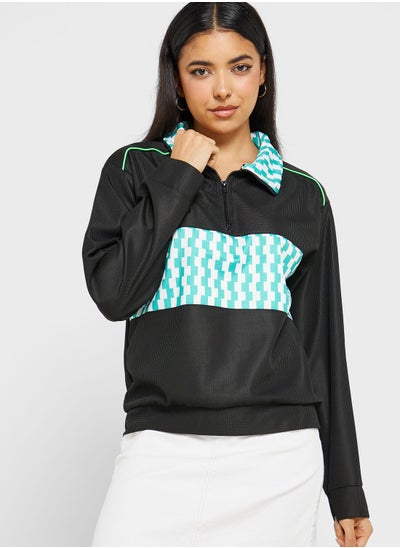 Buy Printed Detail Sweatshirt in UAE