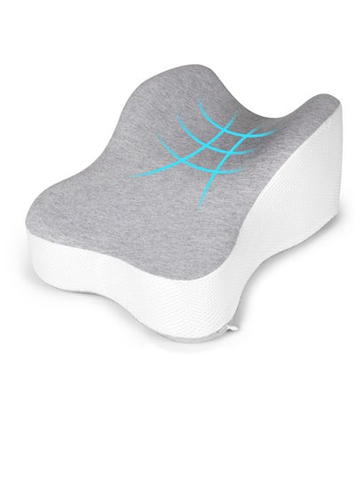 Buy Semicircle Round Shape Leg Pillow Promotes Sleep, Knee Pillow Separates The Knees for Body Alignment - No Strap (35*25*13.5cm) in UAE