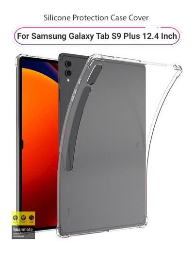 Buy ShockProof Protection Case Cover For Samsung Galaxy Tab S9 Plus 12.4 Inches Clear in Saudi Arabia