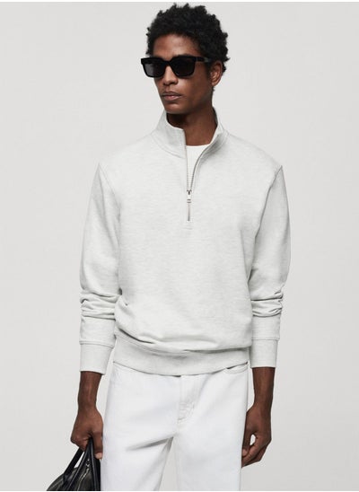 Buy Zip Detail Sweatshirt in UAE