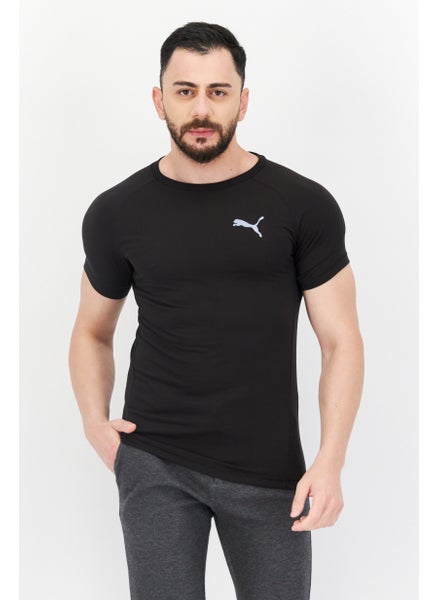 Buy Men Sportswear Fit Training T Shirt, Black in Saudi Arabia