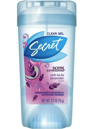 Buy Scent Expressions Oh La La Lavender Clear Gel Antiperspirant Deodorant 76g in UAE