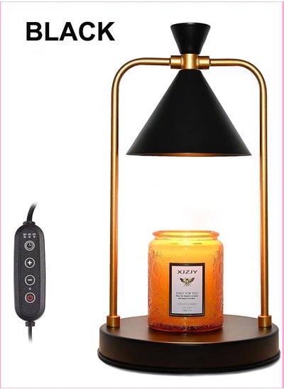 Buy Candle Warmer Lamp Electric Candle Warmer with Timer Gifts for Candle Lovers,Dimmable Candle Lamp,Compatible with Various Candles, Candle Holders for Home Decor (Black) in Saudi Arabia