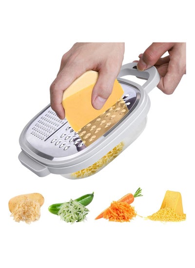 Buy Cheese Grater Easy to Use Graters for Kitchen with Container and Lid for Cheese, Vegetables, Ginger, Graters for Cheese, Nutmeg, Fruit, Chocolate, Ginger and Garlic, Box Grater for Kitchen in Saudi Arabia