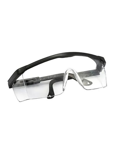 اشتري Adjustable Anti Fog Protective Safety Goggles Clear/Black في السعودية