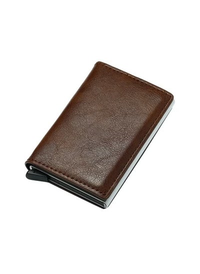 اشتري Solid Design Bi Fold Wallet Coffee في الامارات