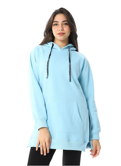 Buy Women Closed Hoodie With Two Open Sides And Front Pocket in Egypt