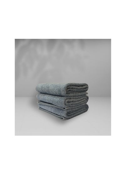 Buy Towel 100% Cotton From Hammam Home 50*100 Color light grey in Egypt