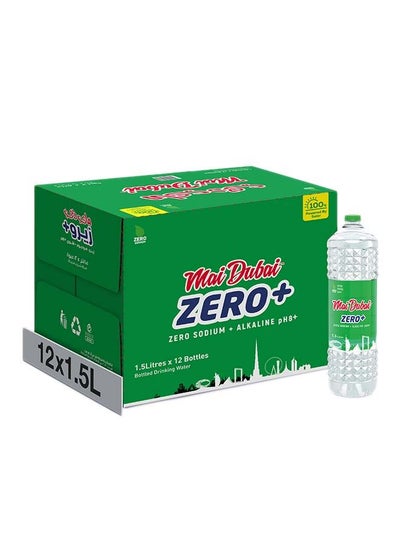 اشتري Zero Plus Sodium And Alkaline Water 1.5Liters Pack of 12 في الامارات