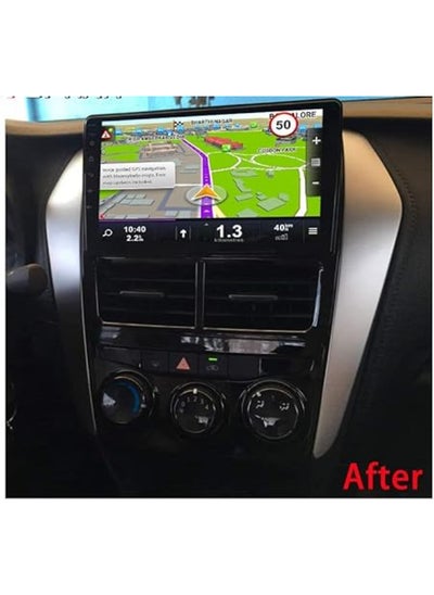 Buy Android screen Yaris 2017-2020 RAM 4 32GB memory supports CarPlay TS18 processor with decoration in Saudi Arabia