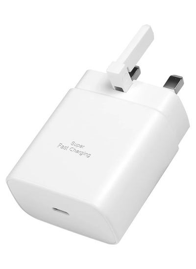 Buy GCC Plug 45W USB-C PD Super Fast Charger White Pack with Cable Compatible with Sumsung Fold Series  Flip Series Note Series  S Series A series M series in UAE